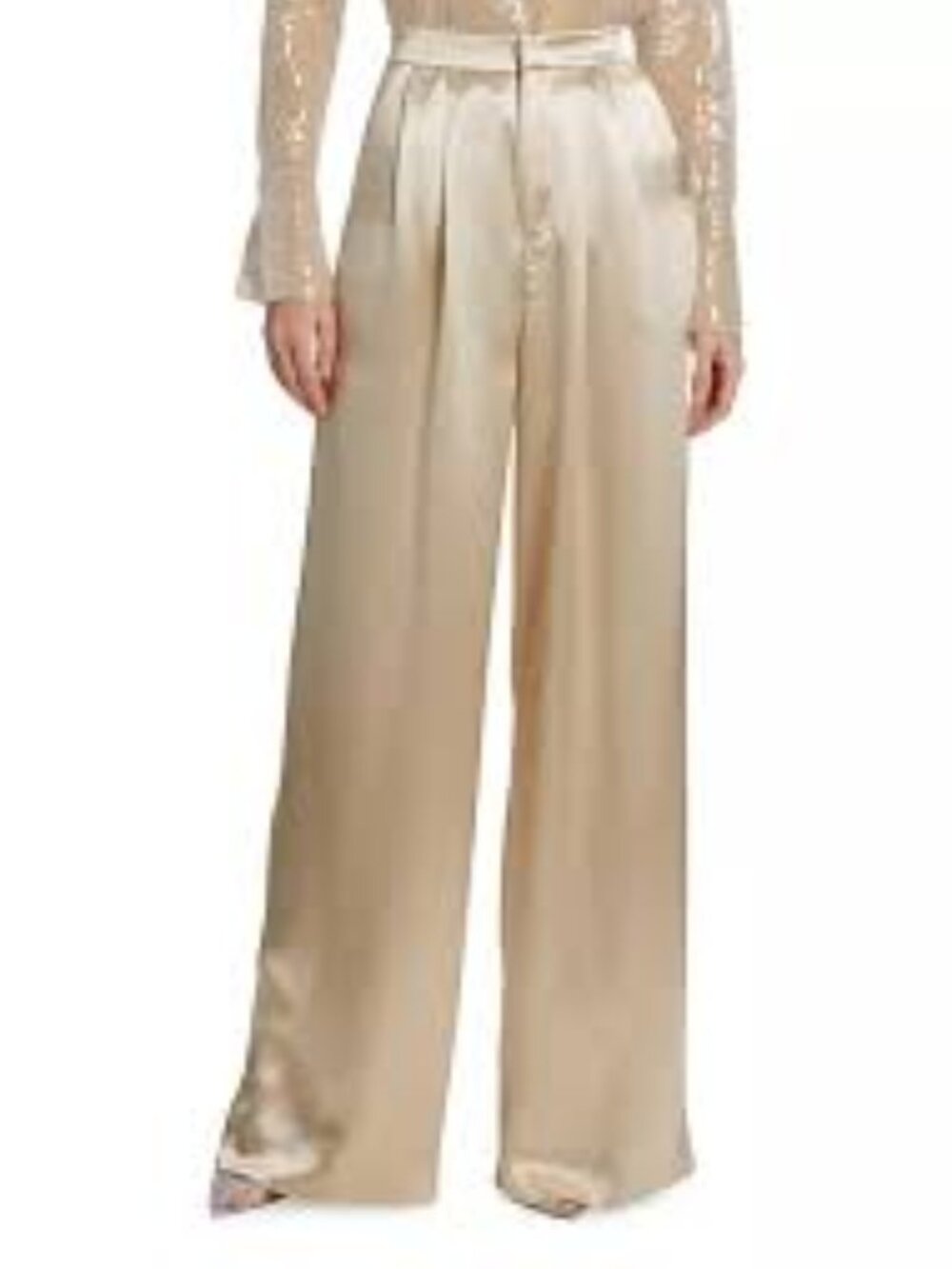Nonchalant Label Paris Wide Leg Pant Blush Size M NWT